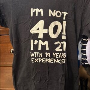 Black Graphic T-Shirt with Fun Text